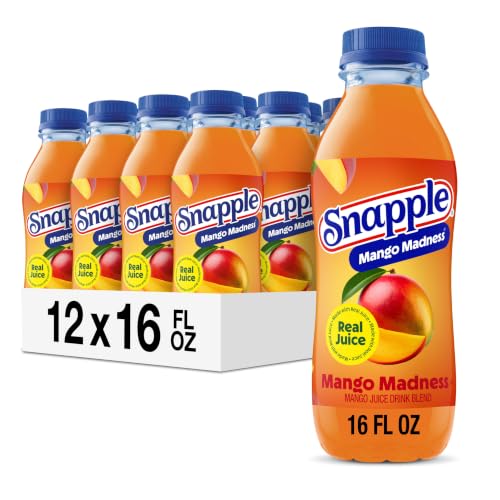 Snapple Apple Juice Drink, 16 Fl Oz Recycled Plastic Bottle, All Natural, No Artificial Flavors Or Sweeteners, Gluten-free, Contains 10% Real Juice 12 Pack