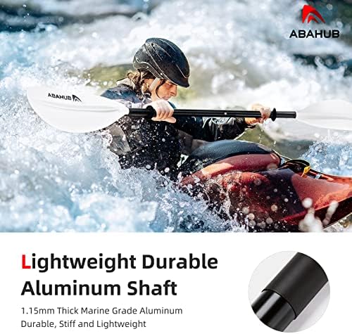 Abahub Kayak Paddle with Free Leash 220-240cm Kayaking Oars