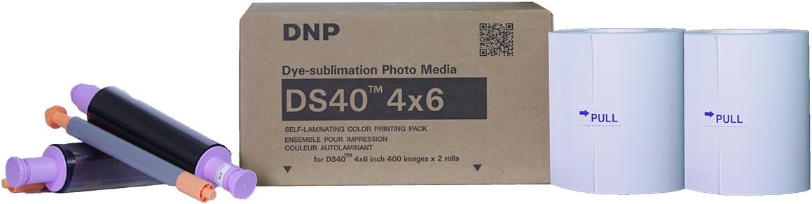 DNP DS40 4" x 6" Dyesub Printer Paper, 800 Glossy Prints