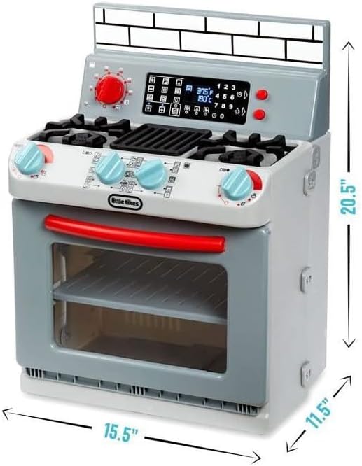 Little Tikes First Oven Realistic Pretend Play Appliance for Kids, Play Kitchen with 11 Accessories and Realistic Cooking Sounds