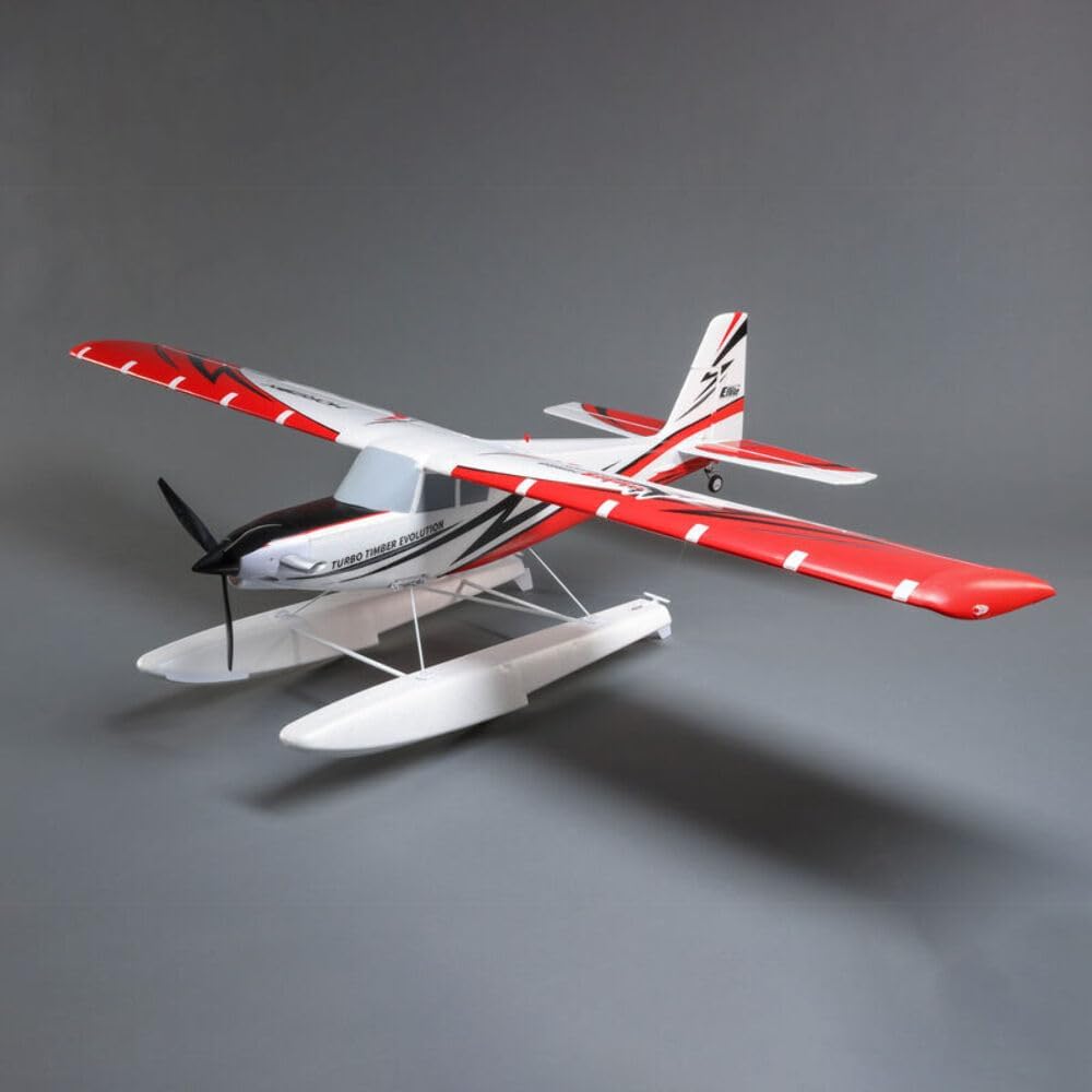 E-flite RC Airplane Turbo Timber Evolution 1.5m Smart BNF Basic Transmitter Battery and Charger Not Included Includes Floats EFL105250B