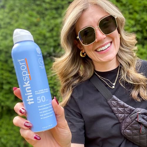 Thinksport Mineral Sunscreen SPF 50+ Zinc Oxide, Water Resistant, 3 Fl Oz