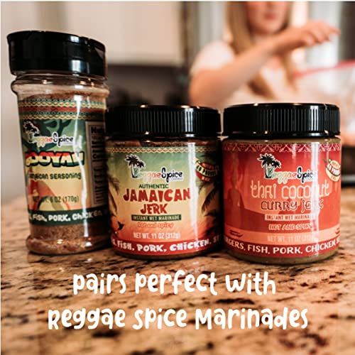 Reggae Spice Booyah Jamaican Jerk Seasoning | Authentic Caribbean Dry Rub Powder Mix for Cooking Meats, Chicken, Beef, Pork, Seafood, Vegetables