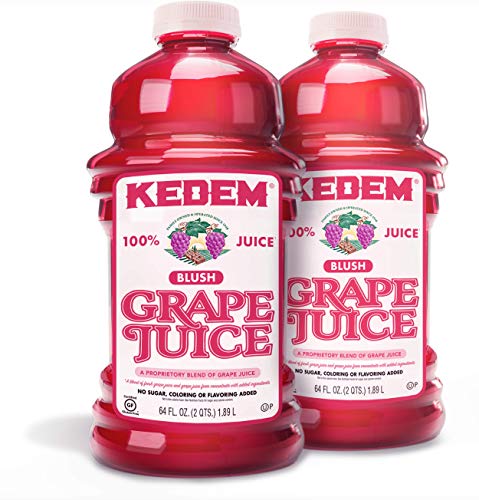 Kedem Blush Grape Juice, Passover, 64-ounces (Pack of2)