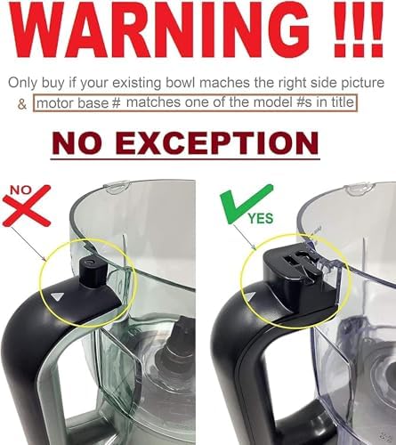 Ninja Blender 64oz Food Processor Bowl Attachment Kit - Duo & Auto IQ BL 640, BL641, BL642 , BL680 and BL682 Only