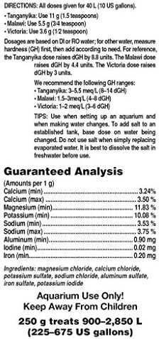 Cichlid Lake Salt, 250 g / 8.8 oz