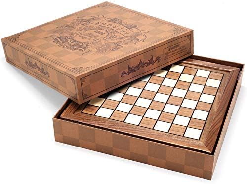 AMEROUS Magnetic Wooden Chess Set, 12.8" x 12.8" Walnut Chess Board Game with 2 Built-in Storage Drawers - 2 Bonus Extra Queens - Chess for Beginner