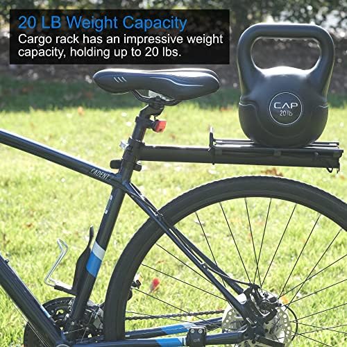 Lumintrail Bike Cargo Rack, Seatpost Mounted Bicycle Luggage Carrier with 20 LBs Weight Capacity for Trunk Bags