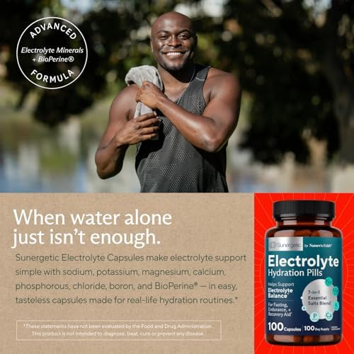Premium Electrolyte Capsules – Support for Keto, Low Carb, Rehydration & Recovery - Electrolyte Replacement Tablets – Includes Electrolyte Salts