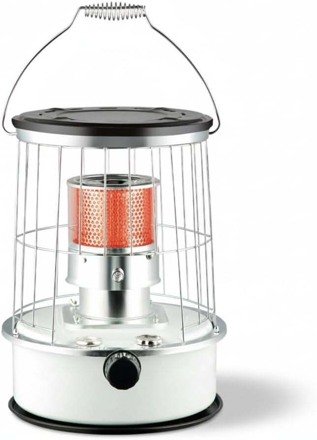 Portable Kerosene Heater, 12000BTU/H, Non Electric, Anti Tipping Protection, Lightweight with Handle, Indoor and Outdoor Use