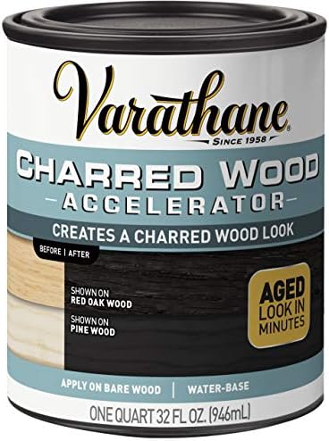 Varathane Weathered Wood Gray Accelerator | Aged Wood Effect, Rustic & Reclaimed Appearance, Interior Furniture, Décor & DIY Projects, Quart