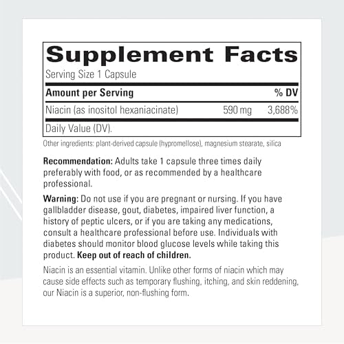 Integrative Therapeutics Flush-Free Niacin - Cellular Energy Support* - Helps Convert Food to Energy* - Vegan