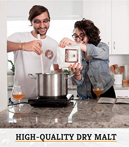 Craft a Brew - Dry Malt Extract for Brew Kit -5 Pounds Bavarian Wheat - All Purpose Base Extract - For Any Beer Style - Effective Fermentation
