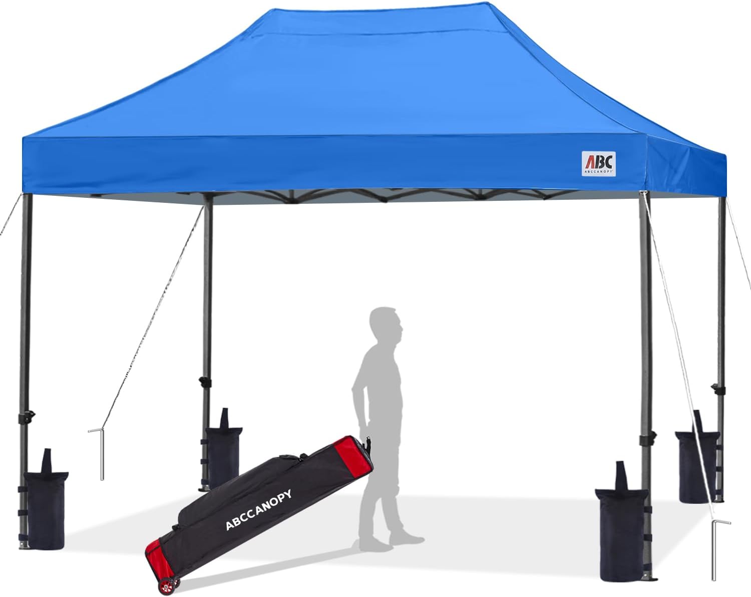 ABCCANOPY Patio Pop Up Canopy Tent 10x10 Commercial-Series (Black)