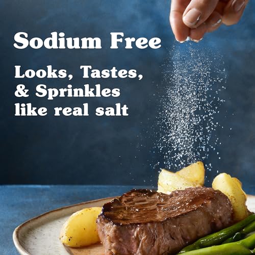 Nu-Salt Sodium-Free Salt Substitute, Contains Potassium Chloride, Table Salt Alternative, Vegan, Good for Chips, Pretzels, French Fries