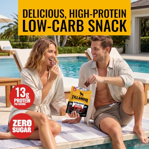Tillamook Country Smoker Zero Sugar Keto Friendly Beef Jerky, Original, 2.2 Ounce