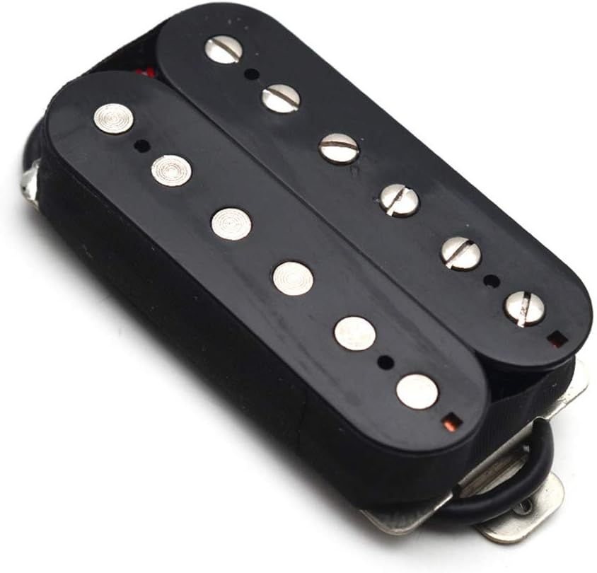 SAPHUE Alnico 5 Humbucker Pickup Double Coil Electric Guitar Pickups Set with Neck and Bridge with Prewired and Screws Parts Accessories Kit Black