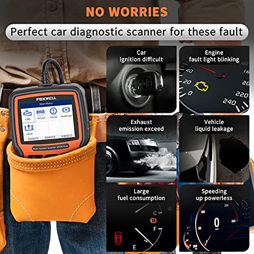 FOXWELL NT510 Elite fit for Chrysler Jeep Dodge Scan Tool, All System OBD2 Scanner Bidirectional Diagnostic Tool