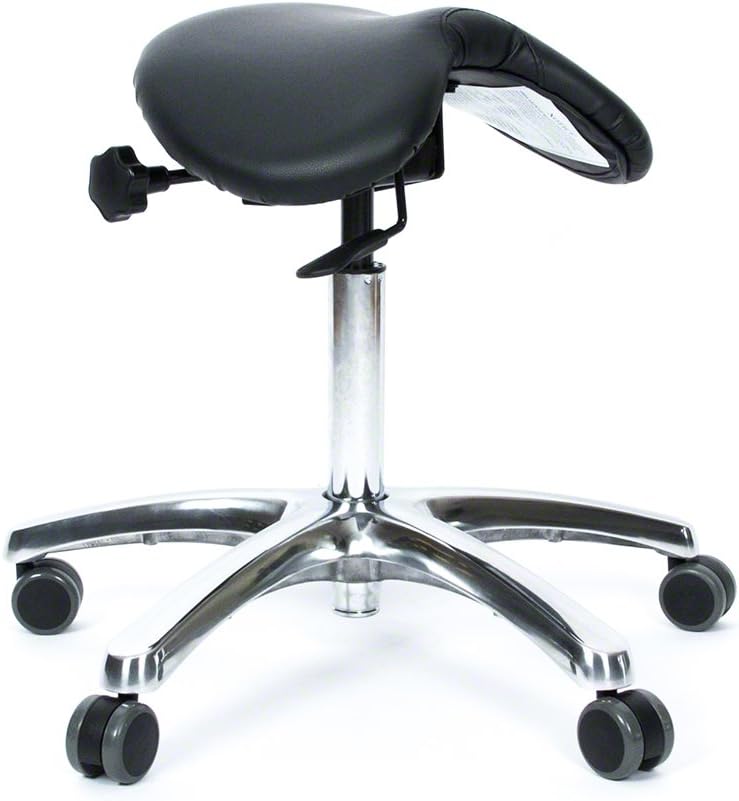 BetterPosture Saddle Chair –Multifunctional Ergonomic Back Posture Stool with Tilting Seat – Reduce Pressure on Lower Back and Improve Posture While Sitting