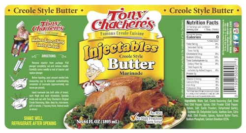 Tony Chachere's Injectable Butter Creole Style Marinade, 64 oz