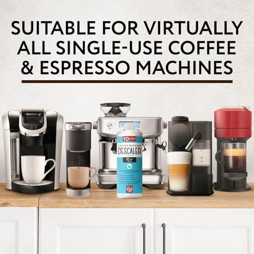 IMPRESA Coffee Machine Descaler (2 Uses Per Bottle) - Made in the USA - Universal Descaling Solution, Compatible with Nespresso, Delonghi and All Single Use Coffee and Espresso Machines