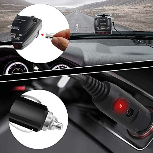 Radar Straight Power Cord Compatible with Uniden R3 3.5m/11.5ft