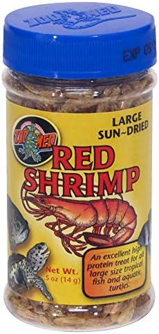 Zoo Med Large Sun-Dried Red Shrimp 10oz Each (2 Pack)
