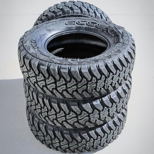 Accelera M/T-01 Mud Off-Road Light Truck Radial Tire-LT235/75R15 235/75/15 235/75-15 104/101Q Load Range C LRC 6-Ply BSW Black Side Wall