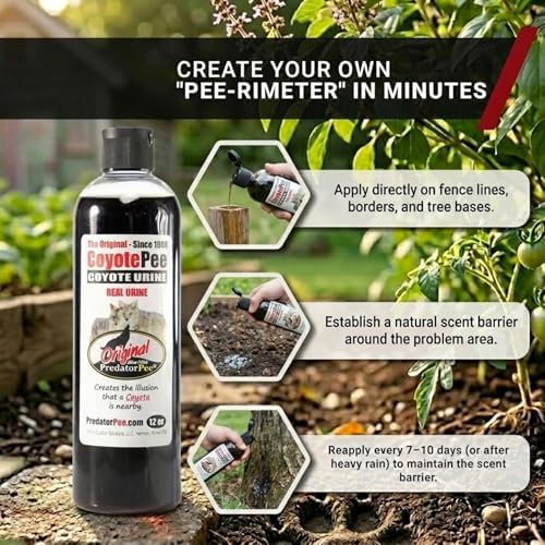 PredatorPee 100% Coyote Urine Natural Predator Scent Made in USA