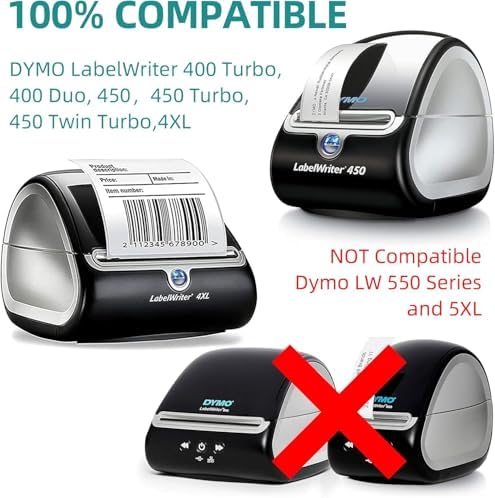 3600 Labels Replacement Compatible for Dymo 30256 2-5/16" X 4" Shipping Labels (Not for Dymo 550, 5XL)