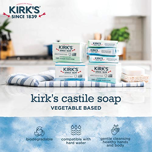 Kirk's Original Coco Castile Bar Soap Original Fresh Scent 4 Ounces (Pack of 24)