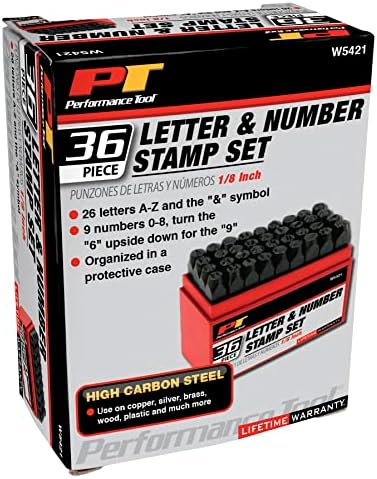 Performance Tool W758 5-Piece 8 in. Long Pin Punch Set | Carbon steel construction with hardened tips. Knurled handles for sure grip. Reaches deeply set pins