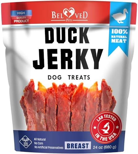Beloved Pets Dog Treats Chicken Jerky 1.5 lb – Dog Food & High Protein Chews for Large
