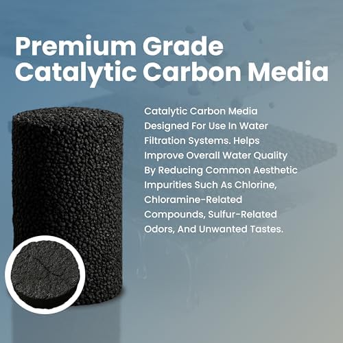 LiquaGen 1.5 Cubic Foot - Coconut Carbon Media Whole House Systems | Contaminant Remover | Highly Porous Activated Charcoal Bulk for Whole Home