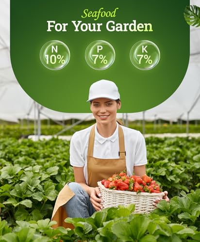 FoxFarm Marine Cuisine All Purpose Fertilizer - 10-7-7 Ocean-Based Plant Food with Crab Meal, Seabird Guano - Slow Release Fertilizer for Vegetables