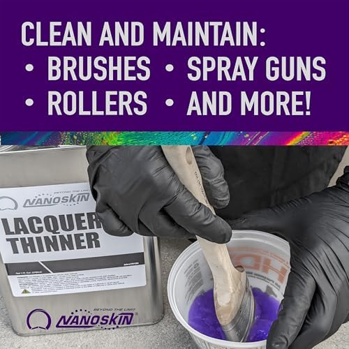 Nanoskin LACQUER THINNER 1 Gallon - Professional Strength, General Purpose