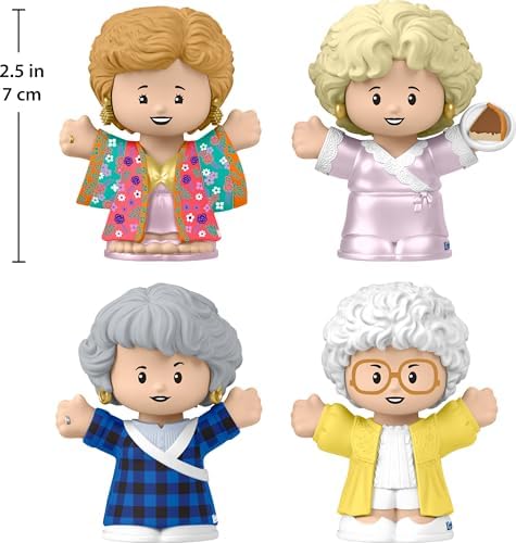 Little People Collector The Golden Girls TV Show Special Edition Set for Adults & Fans, 4 Figures in Display Package