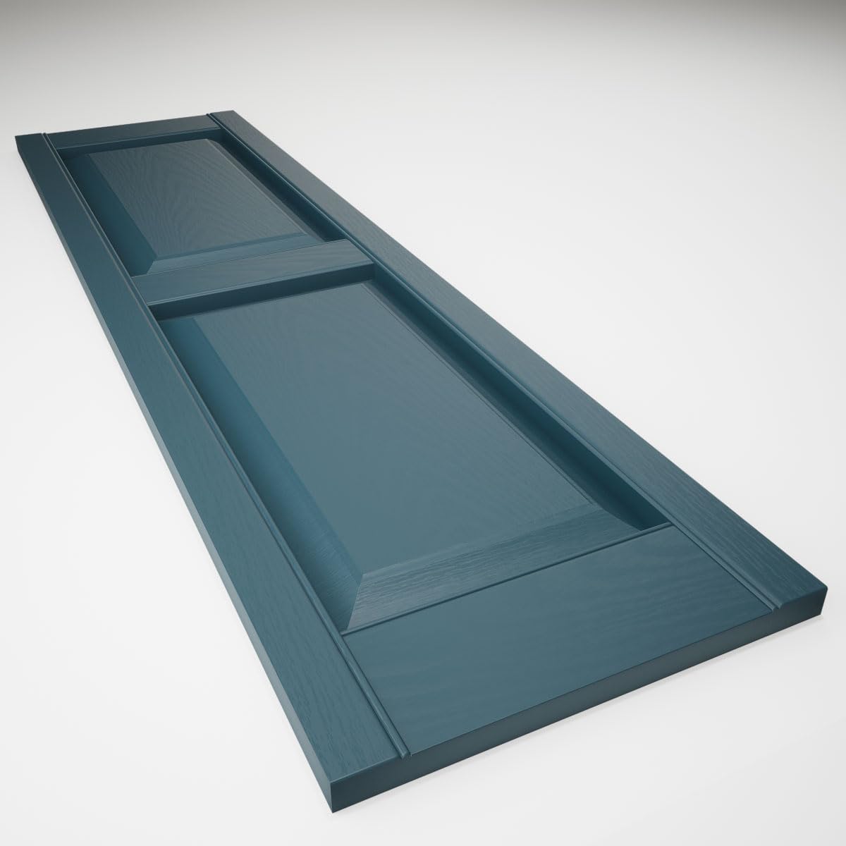 Mid America 00021247002 Standard Size Williamsburg Double Panel Vinyl Shutters, w/Installation Shutter-Lok's & Matching Screws (Per Pair), 002, 12"W x 47"H, Black