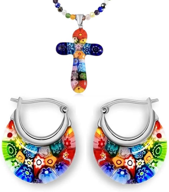 SHOP LC DELIVERING JOY Murano Necklace and Earrings Set