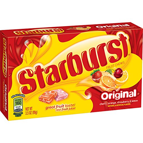 STARBURST Original Full Size Fruit Chews Chewy Candy Bulk 36 Packs, 2.07 oz | Soft fruit chews in full size packs, great for birthdays, desserts, road trips and pantry snacking, lunch box, bulk candy