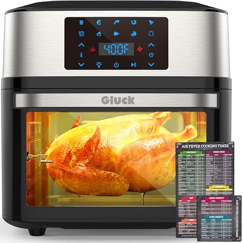 Air Fryer Oven Large 20 QT, Multifunctional 10-in-1 Airfryer Toaster Combo | Family Size, 3 Cooking Racks, Big Window, Rotisserie, Dehydrate, Bake