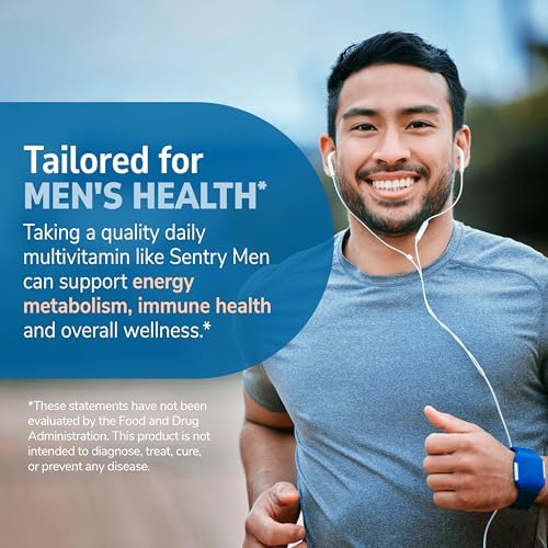 21st Century Sentry Men Multivitamin Tablets, Daily Support, 120 Count | Complete Daily Multivitamin & Multimineral, Compare VS. Centrum® Men