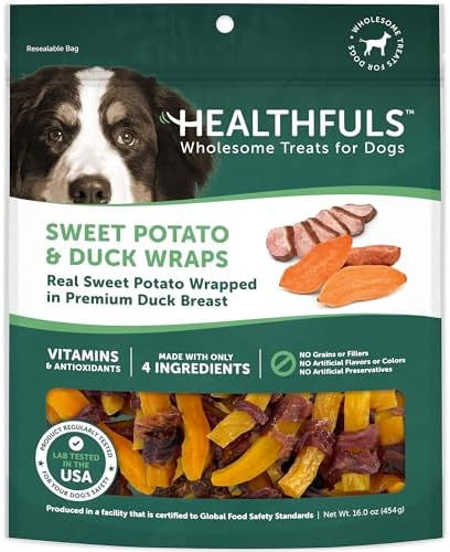 Healthfuls Chicken Wrapped Sweet Potato Dog Treats, 16oz