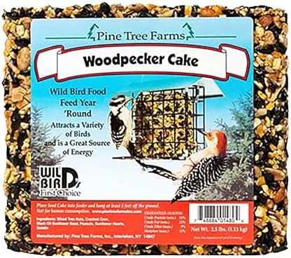 Pine Tree Farms Woodpecker Seed Cake, 2.5 lbs., Qty. 8