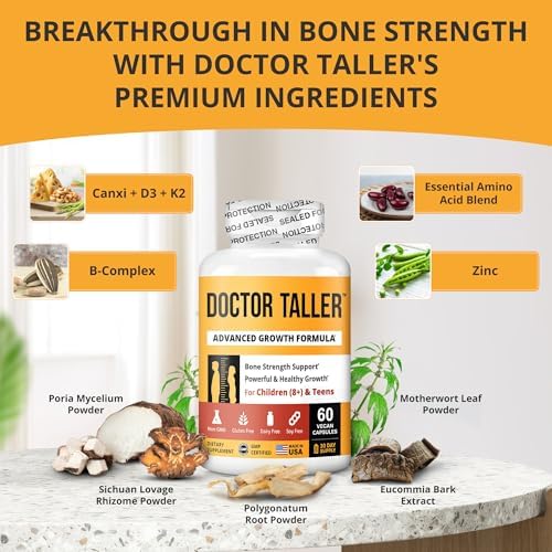 NuBest Doctor Taller - Bone Strength Supports, Enhance Immune System - Keto with Calcium, Vitamin D3, Vitamin K2