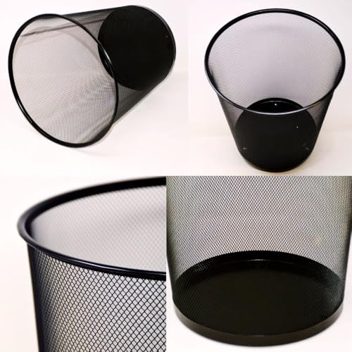 Waste Paper Bin 19 L Wire Basket Waste Paper Bin Wire Bin Round