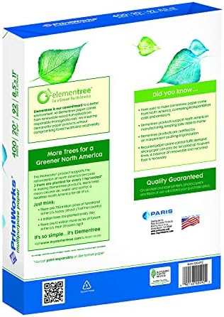 PrintWorks Multipurpose Paper, 20 Pound, 92 Bright, 200 Sheets, 8.5x11 Inches (00019), White