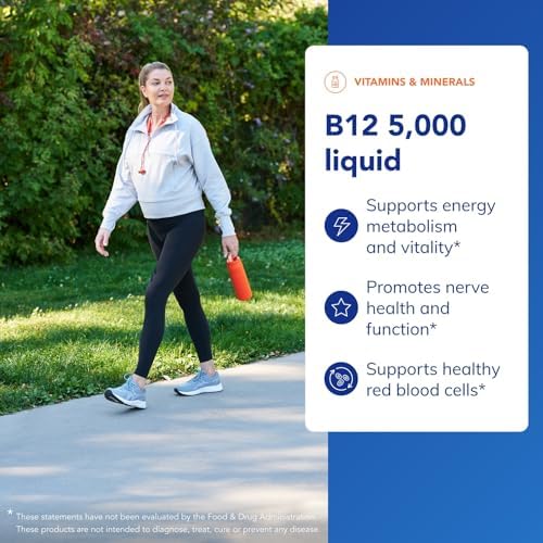 Pure Encapsulations B12 5, 000 Liquid - Vitamin B12 Methylcobalamin Supplement to Support Energy, Nerve Health