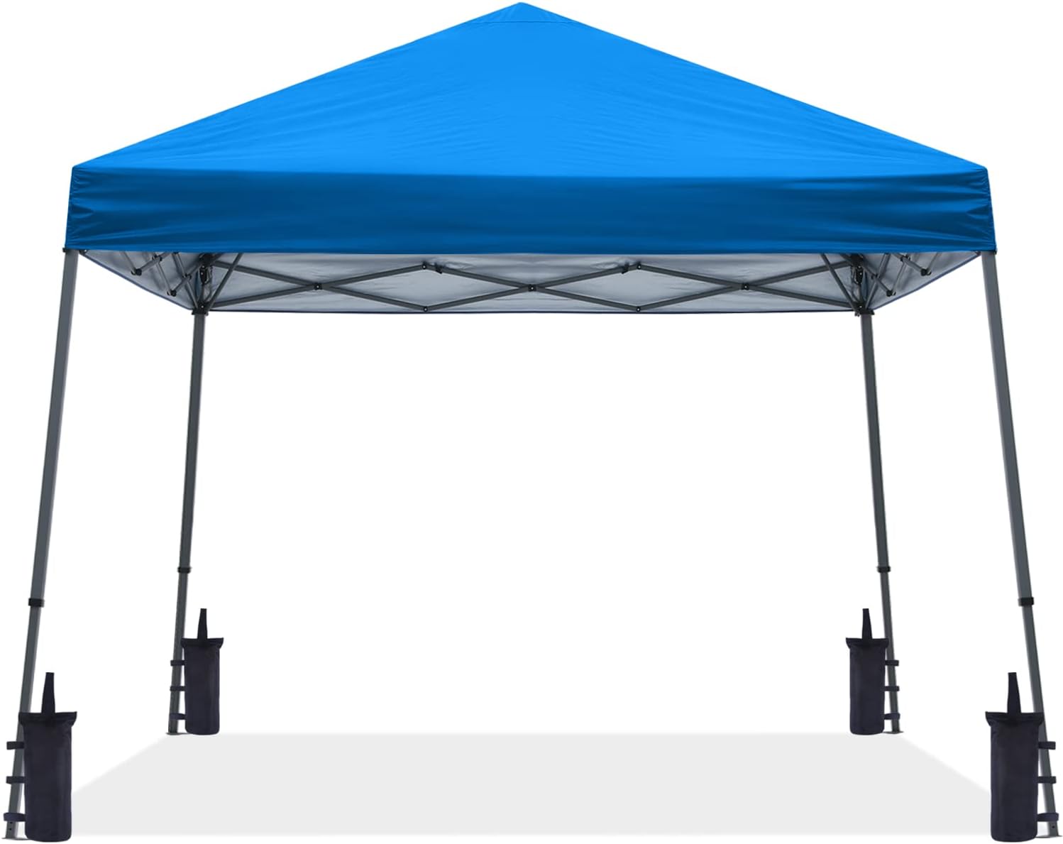 ABCCANOPY 11x11 Pop Up Canopy Tent, Stable Slant Leg Outdoor Shade, Black
