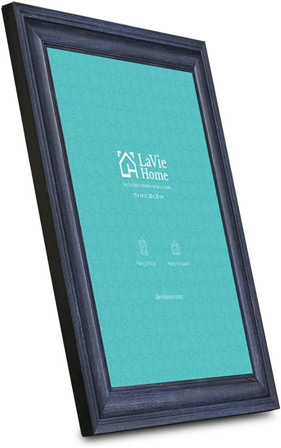 LaVie Home 8x8 Picture Frames (1 Pack, Gold) Square Photo Frame Set with High Definition Glass for Wall Mount & Table Top Display